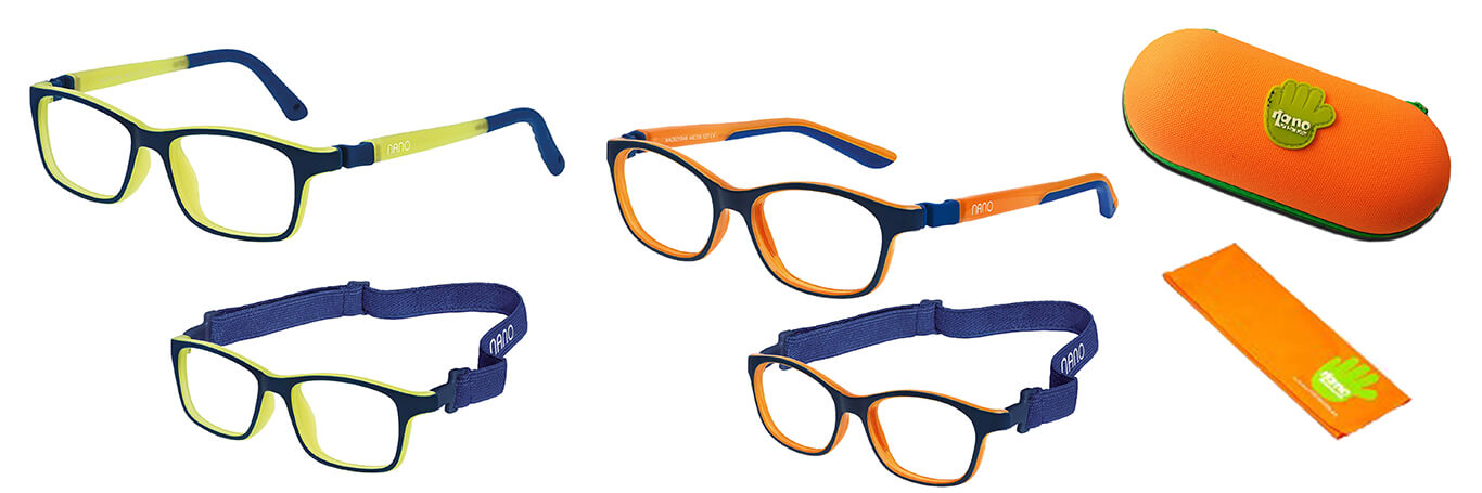 lunettes enfants nano jaune et orange